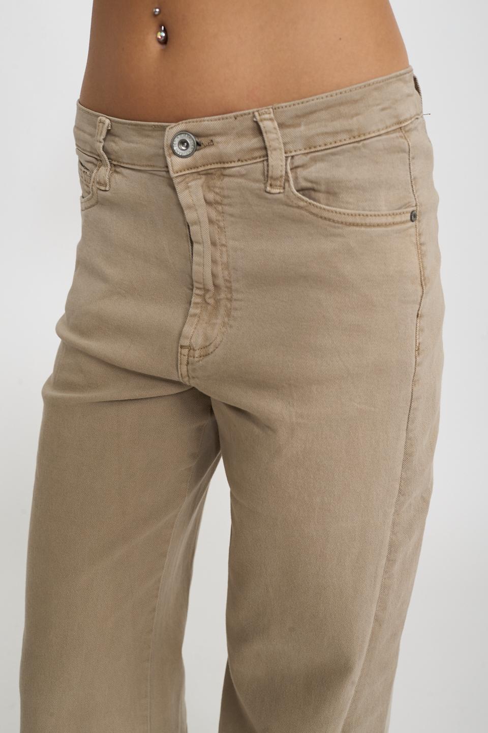 Jeans doppio wide-leg beige - Autunno - Inverno 2026 | Brend