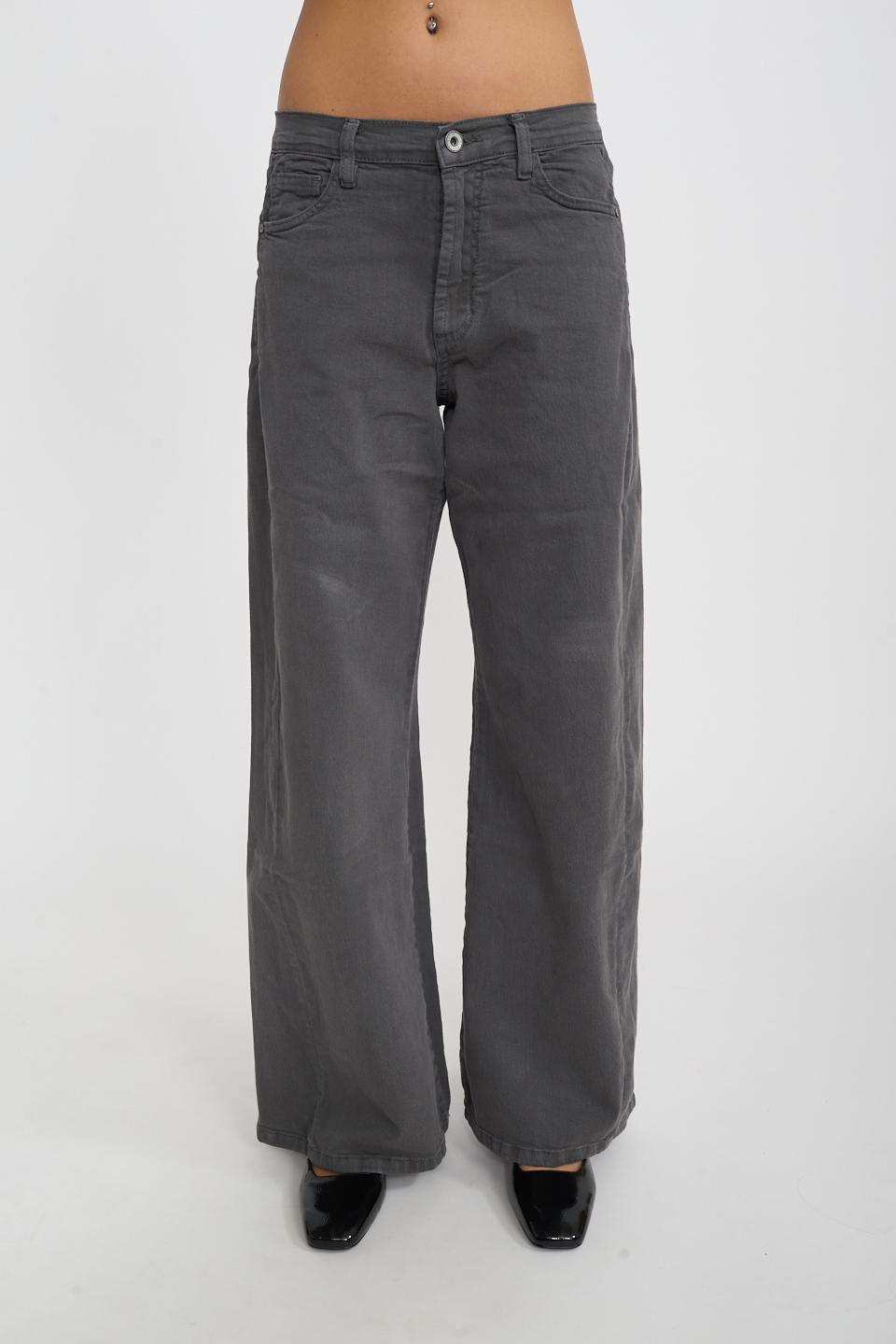 Jeans doppio wide-leg grigio - Autunno - Inverno 2026 | Brend