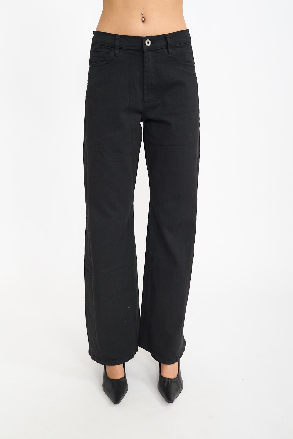 Jeans doppio wide-leg nero - Autunno - Inverno 2026 | Brend
