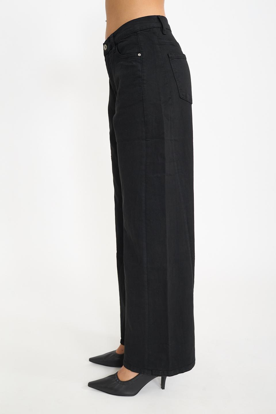 Jeans doppio wide-leg nero - Autunno - Inverno 2026 | Brend