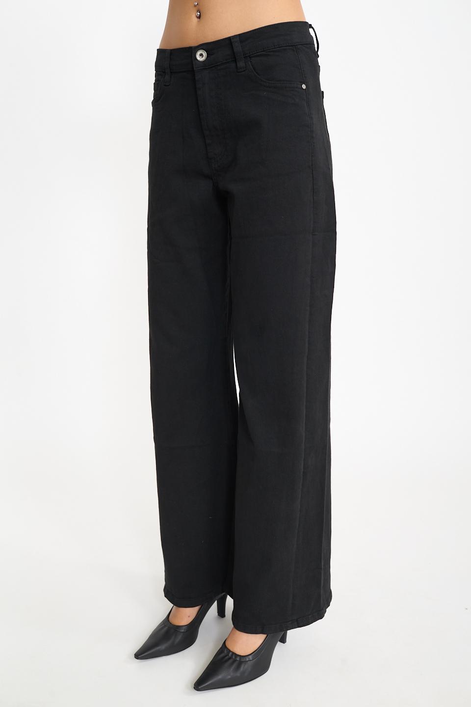 Jeans doppio wide-leg nero - Autunno - Inverno 2026 | Brend