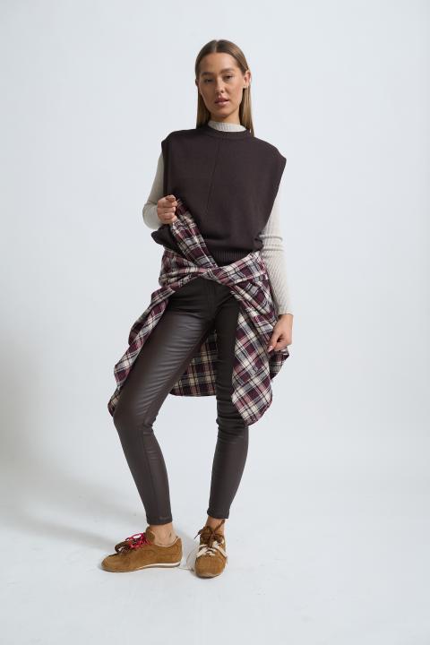 Leggins 5 tasche effetto pelle moro - Autunno - Inverno 2025 | Brend