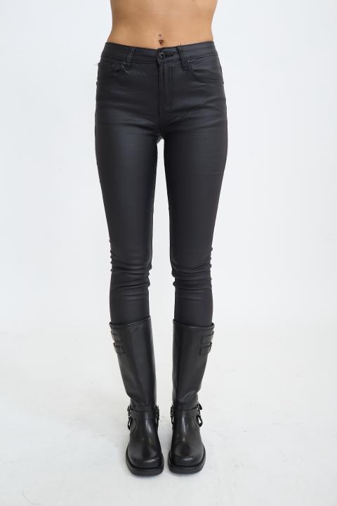 Leggins 5 tasche effetto pelle nero - Autunno - Inverno 2025 | Brend