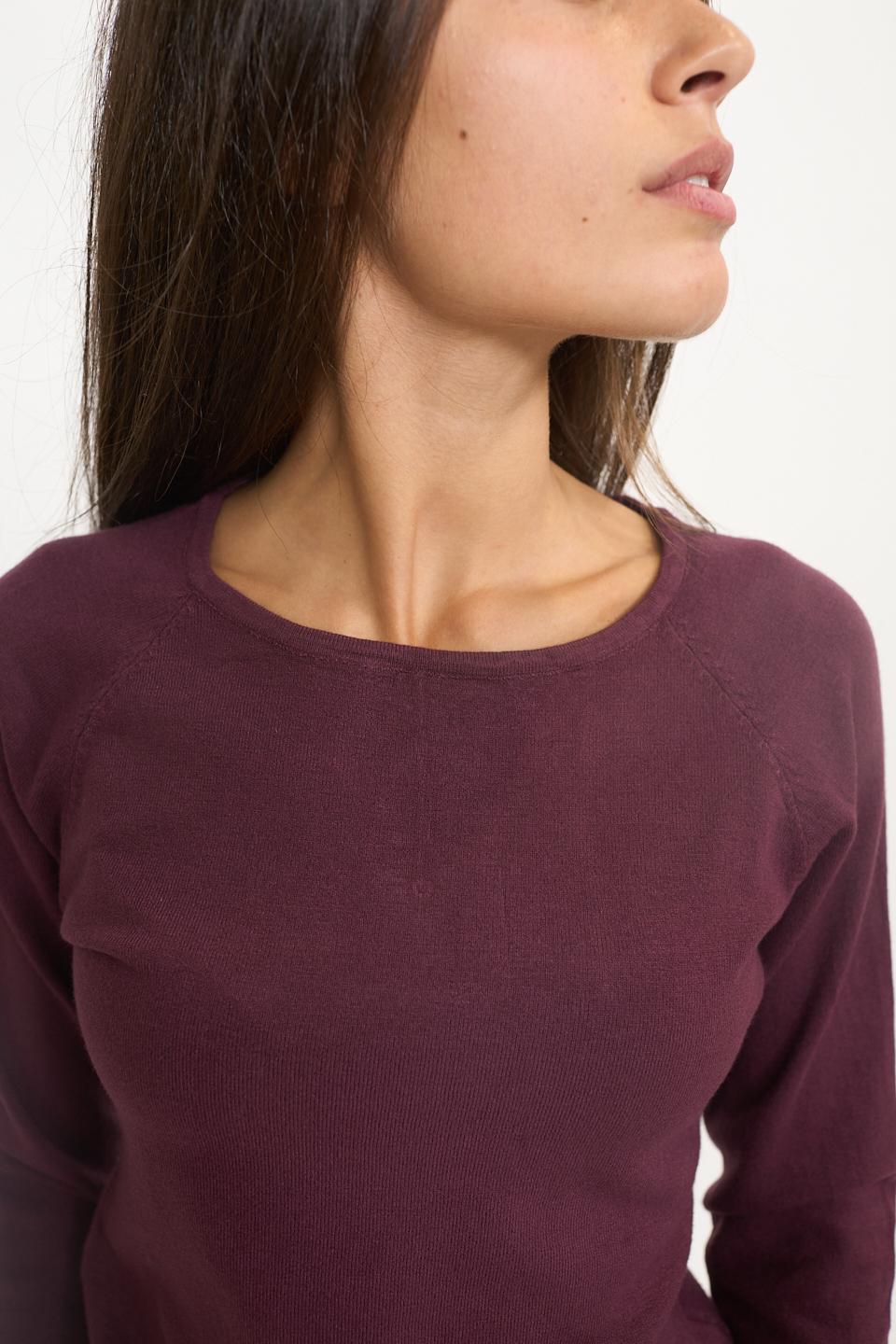 Maglia scollo barca burgundy - Autunno - Inverno 2025 | Brend