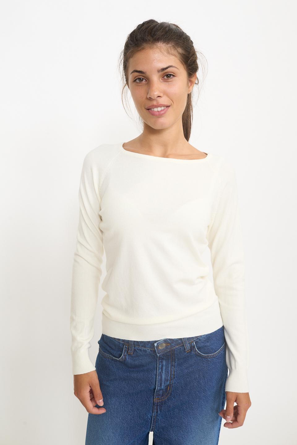 Maglia scollo barca panna - Autunno - Inverno 2025 | Brend