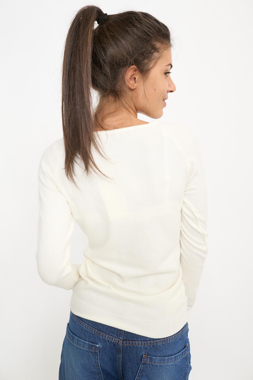 Maglia scollo barca panna - Autunno - Inverno 2025 | Brend