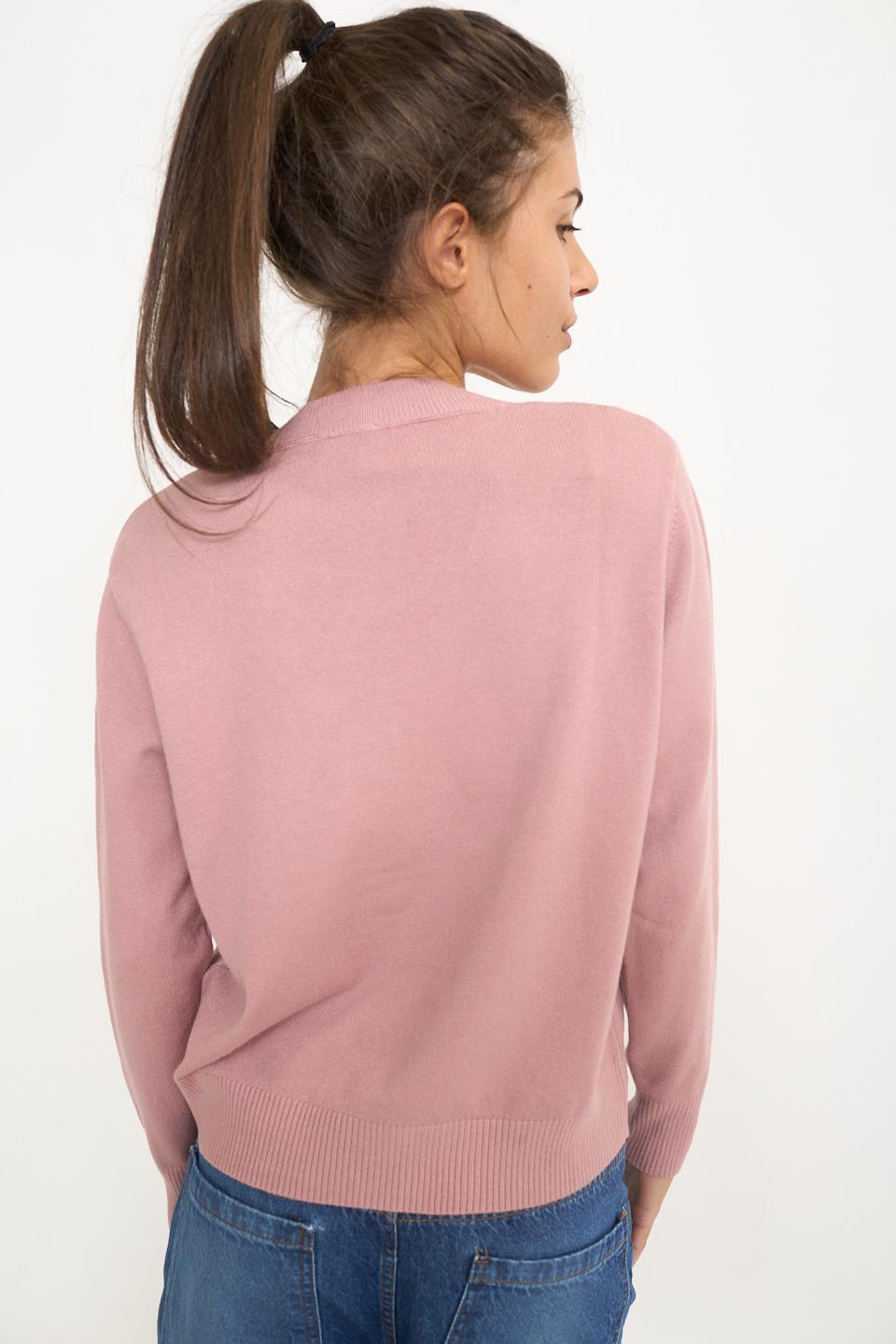 Maglia scollo V cipria - Autunno - Inverno 2025 | Brend