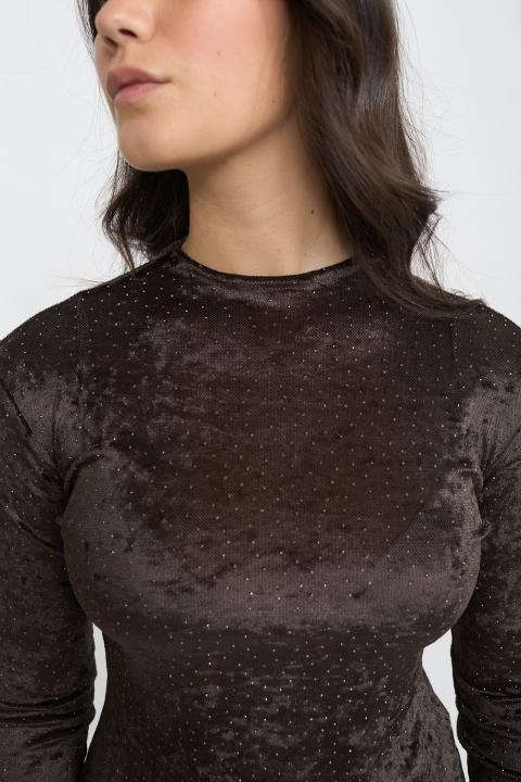 Maglia vulcano strass moro - Autunno - Inverno 2025 | Brend