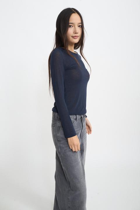 Maglia barca cachemire blu - Autunno - Inverno 2025 | Brend