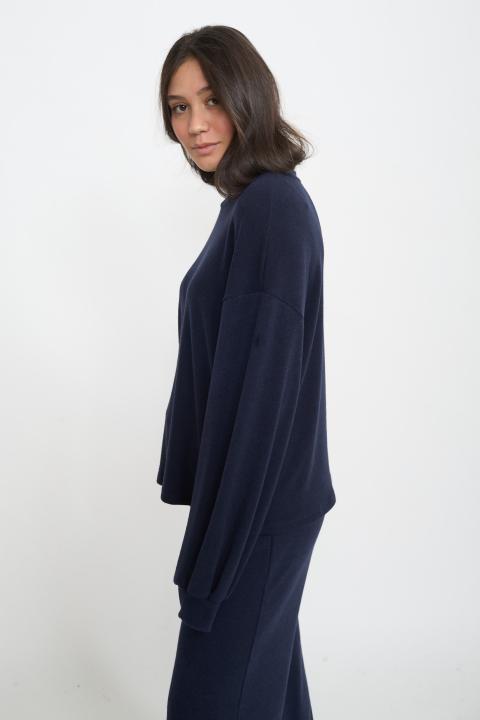 Maglia girocollo blu - Autunno - Inverno 2025 | Brend