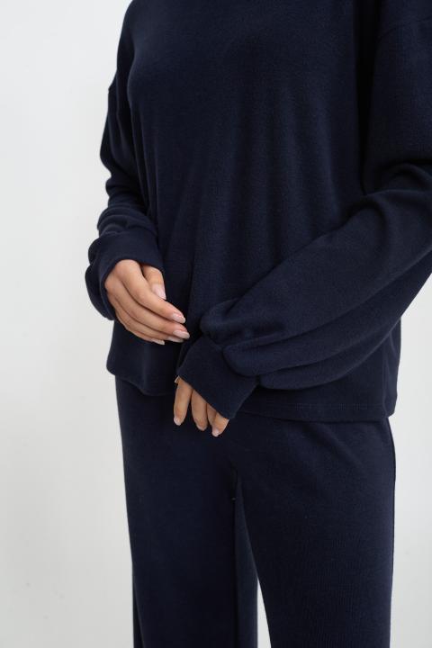 Maglia girocollo blu - Autunno - Inverno 2025 | Brend