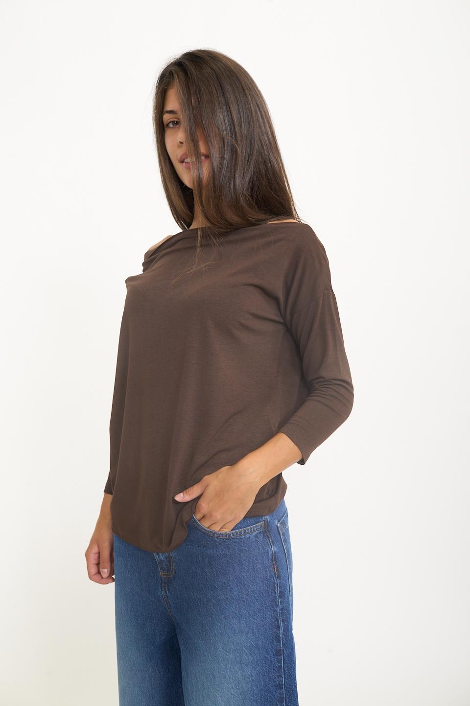 Maglia scollo gronda manica lunga moro - Autunno - Inverno 2025 | Brend