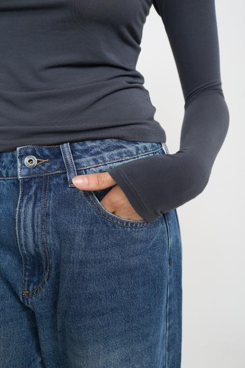 Maglia scollo barca modal grigio scuro - Autunno - Inverno 2025 | Brend