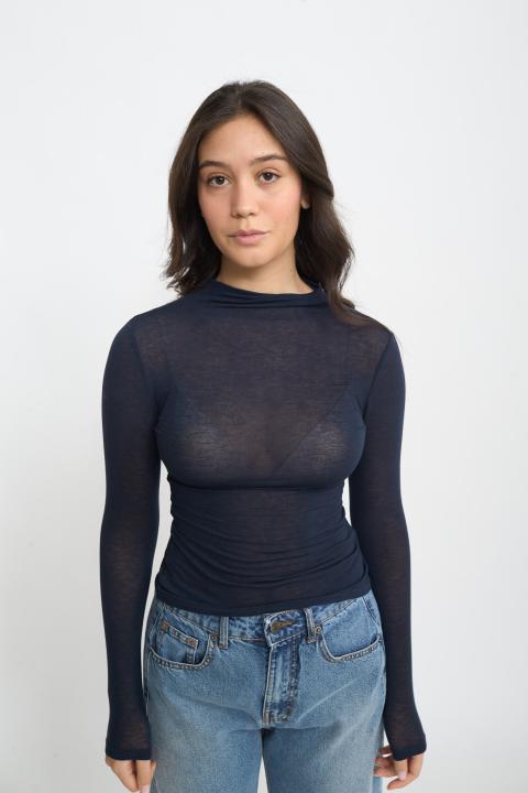 Maglia vulcano cachemire blu - Autunno - Inverno 2025 | Brend