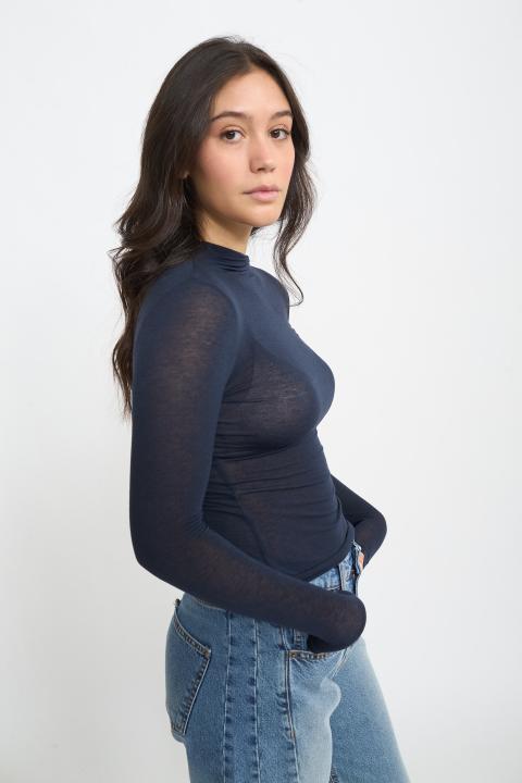 Maglia vulcano cachemire blu - Autunno - Inverno 2025 | Brend