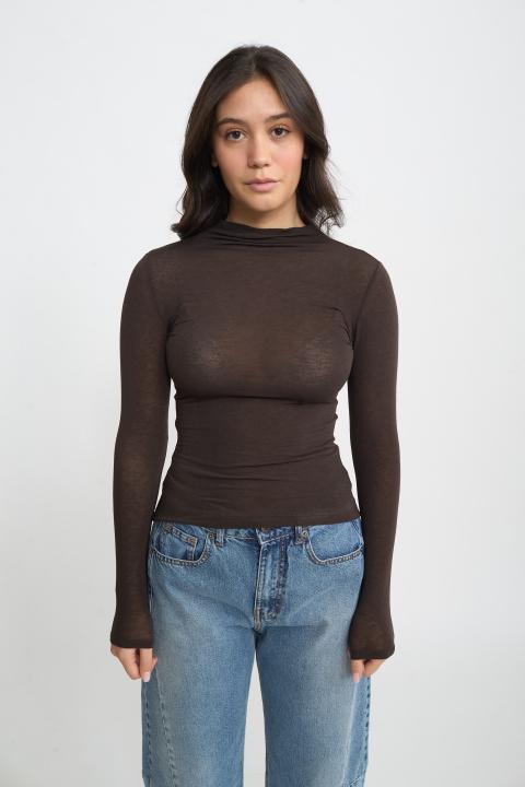 Maglia vulcano cachemire ebano - Autunno - Inverno 2025 | Brend