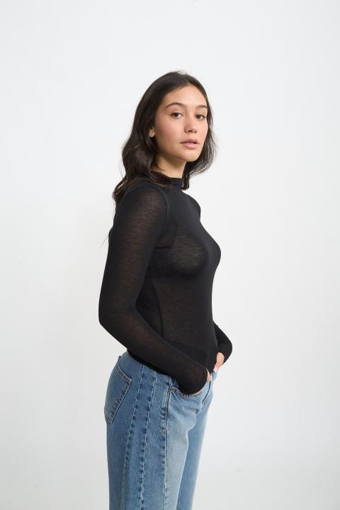 Maglia vulcano cachemire nero - Autunno - Inverno 2025 | Brend