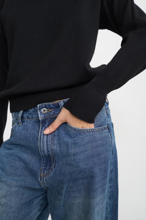 Maglia manica campana nero - Autunno - Inverno 2025 | Brend