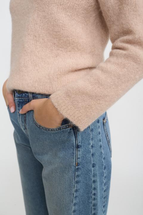 Maglia scollo barca alpaca miele - Autunno - Inverno 2025 | Brend