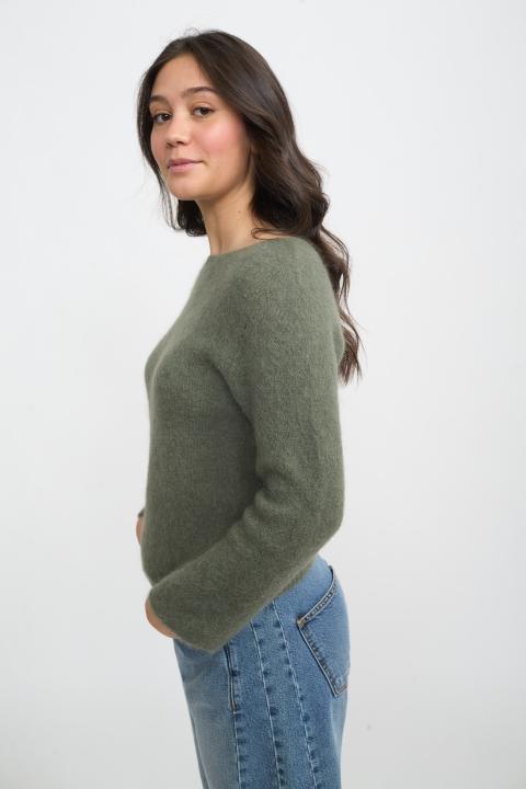 Maglia scollo barca alpaca militare - Autunno - Inverno 2025 | Brend