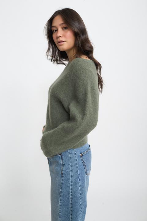 Maglia paricollo alpaca militare - Autunno - Inverno 2025 | Brend