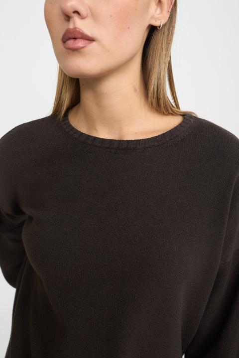 Maglia maniche palloncino cioccolato f. - Autunno - Inverno 2025 | Brend