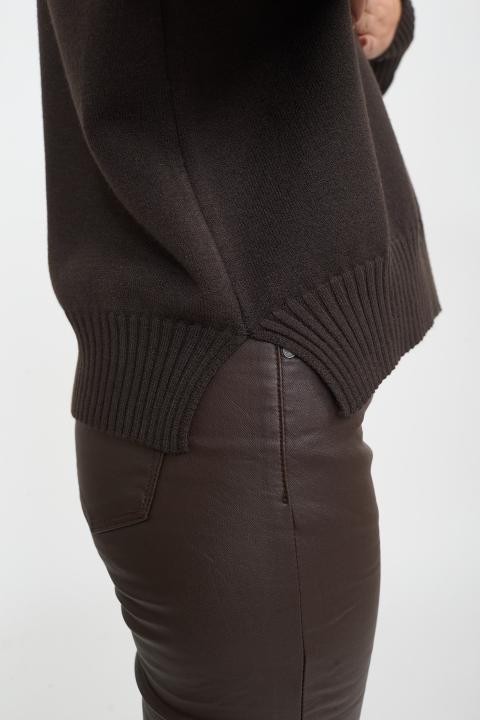 Maglia maniche palloncino cioccolato f. - Autunno - Inverno 2025 | Brend