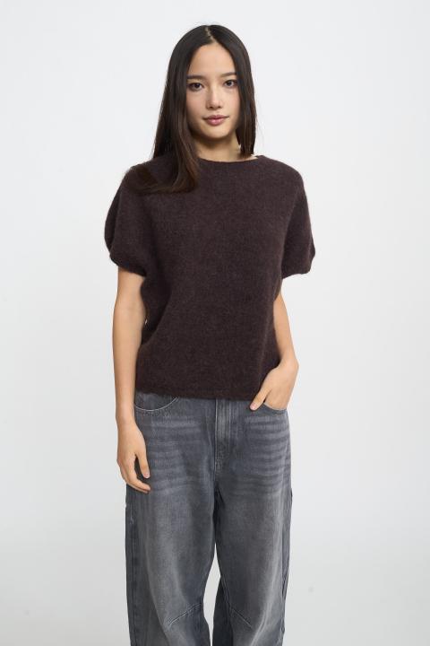 Maglia kimono alpaca cioccolato fondente - Autunno - Inverno 2025 | Brend