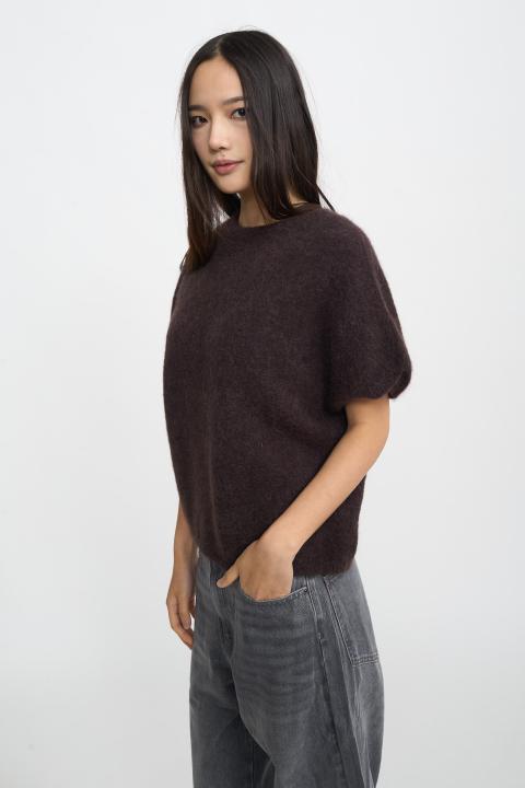 Maglia kimono alpaca cioccolato fondente - Autunno - Inverno 2025 | Brend