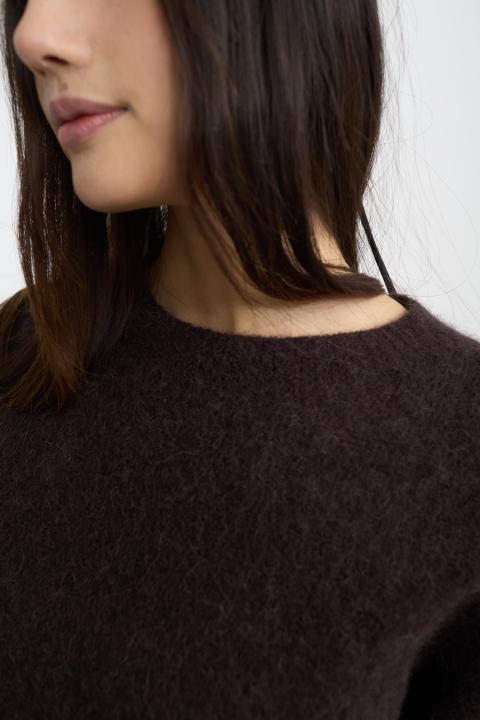 Maglia kimono alpaca cioccolato fondente - Autunno - Inverno 2025 | Brend