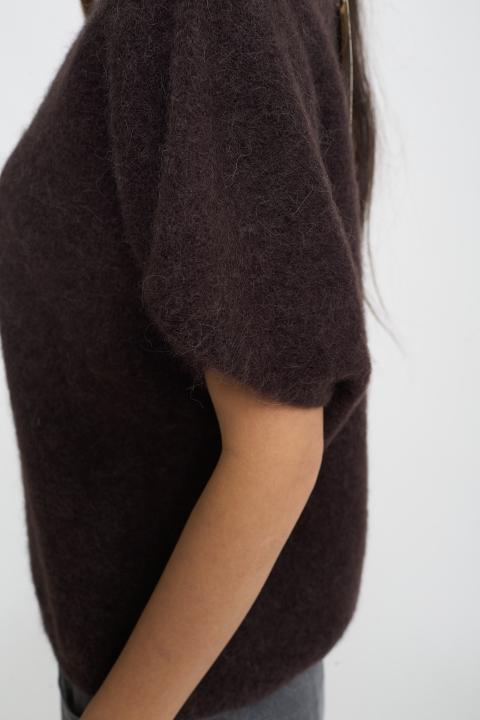 Maglia kimono alpaca cioccolato fondente - Autunno - Inverno 2025 | Brend