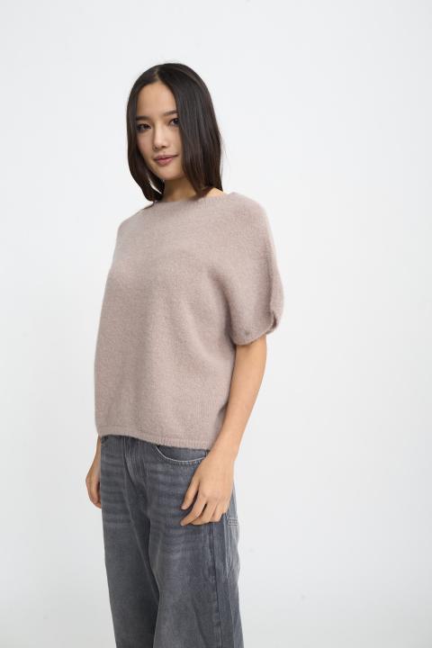 Maglia kimono alpaca tortora - Autunno - Inverno 2025 | Brend