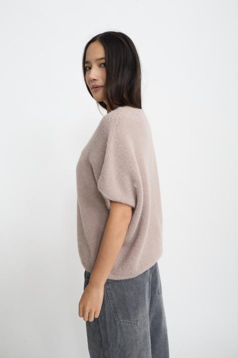Maglia kimono alpaca tortora - Autunno - Inverno 2025 | Brend