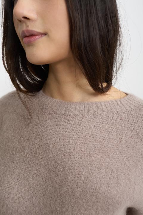 Maglia kimono alpaca tortora - Autunno - Inverno 2025 | Brend