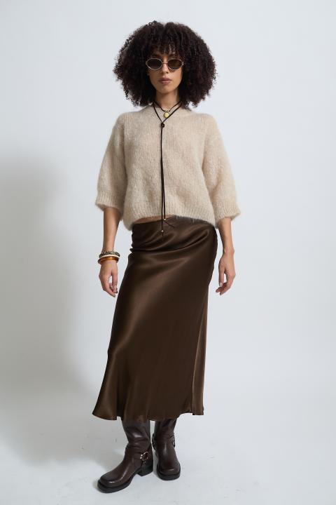 Maglia uovo mohair beige - Autunno - Inverno 2025 | Brend
