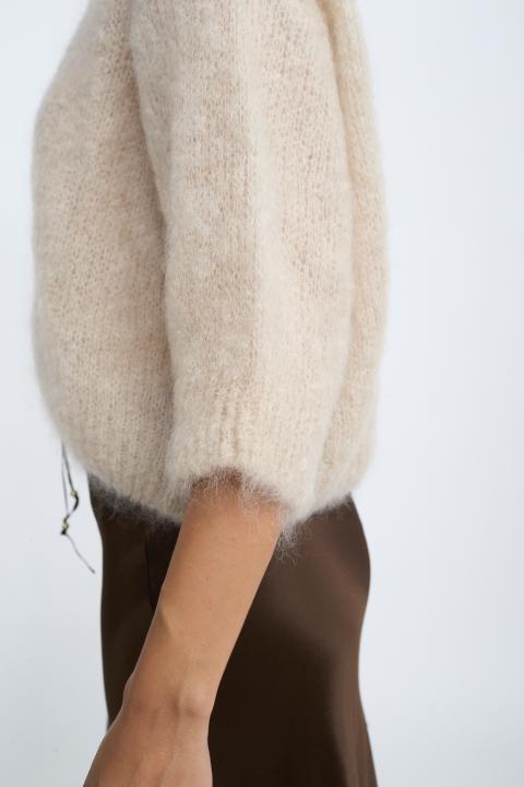 Maglia uovo mohair beige - Autunno - Inverno 2025 | Brend