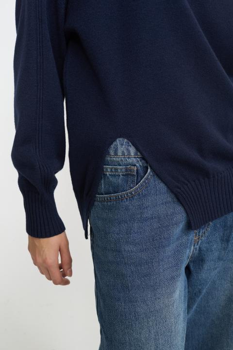 Maglia girocollo banda blu - Autunno - Inverno 2025 | Brend