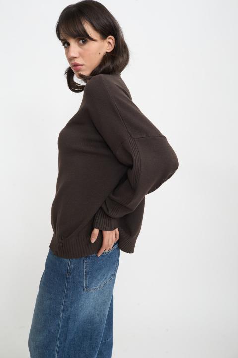 Maglia girocollo banda cioccolato f. - Autunno - Inverno 2025 | Brend