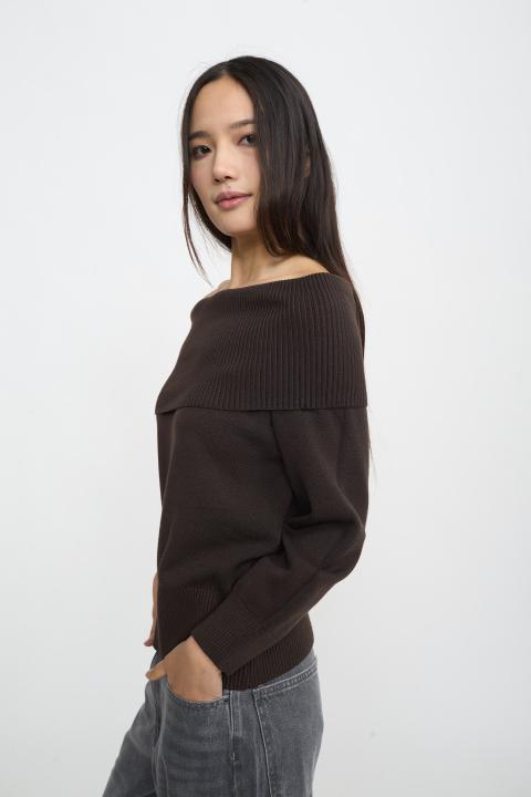 Maglia shiffer cioccolato fondente - Autunno - Inverno 2025 | Brend