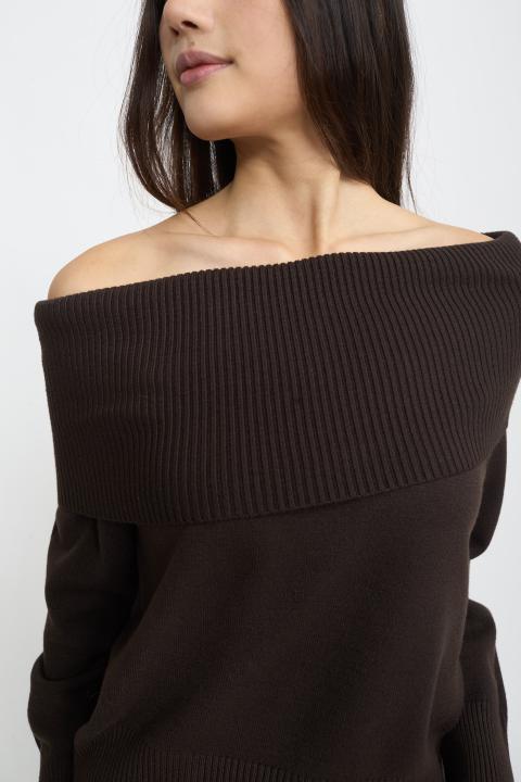 Maglia shiffer cioccolato fondente - Autunno - Inverno 2025 | Brend