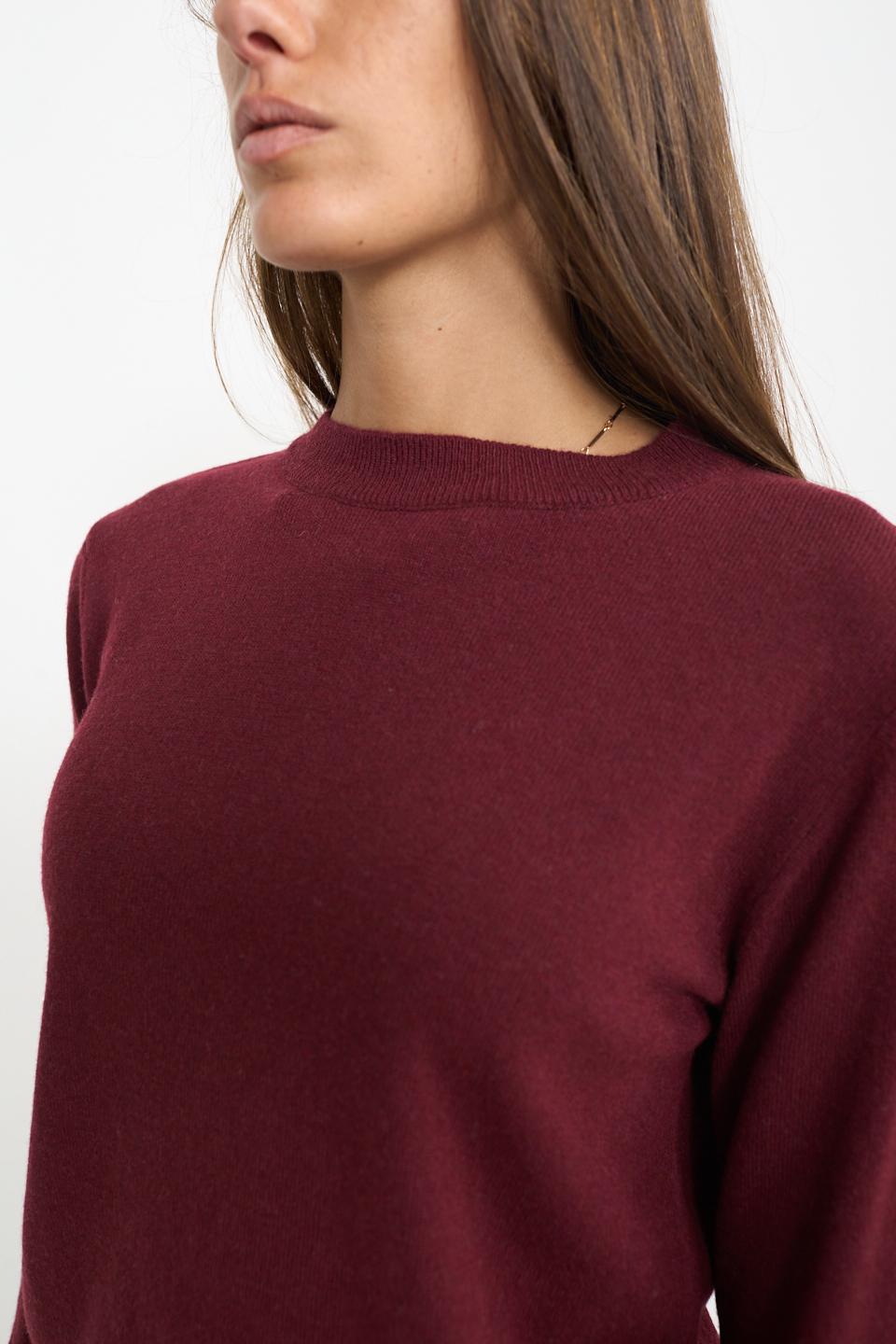 Maglia girocollo burgundy - Autunno - Inverno 2026 | Brend