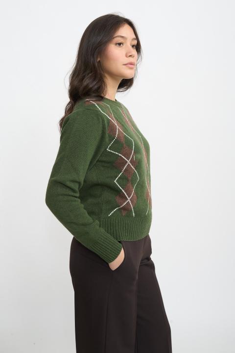 Maglia rombi militare/moro - Autunno - Inverno 2025 | Brend