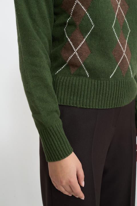 Maglia rombi militare/moro - Autunno - Inverno 2025 | Brend