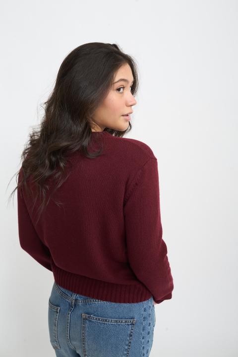 Maglia girocollo burgundy - Autunno - Inverno 2025 | Brend