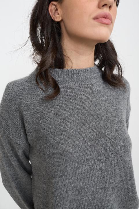 Maglia girocollo grigio medio - Autunno - Inverno 2025 | Brend