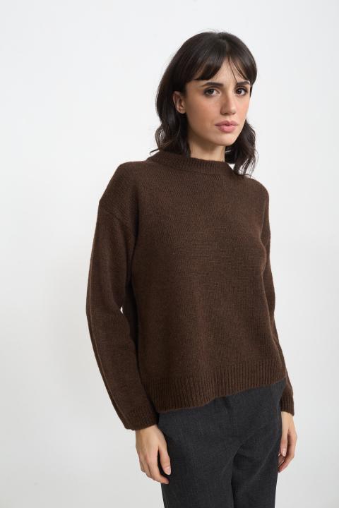 Maglia girocollo marrone - Autunno - Inverno 2025 | Brend