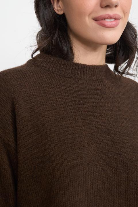 Maglia girocollo marrone - Autunno - Inverno 2025 | Brend