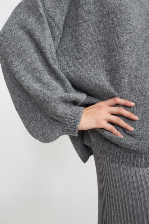 Maglia paricollo grigio medio - Autunno - Inverno 2025 | Brend