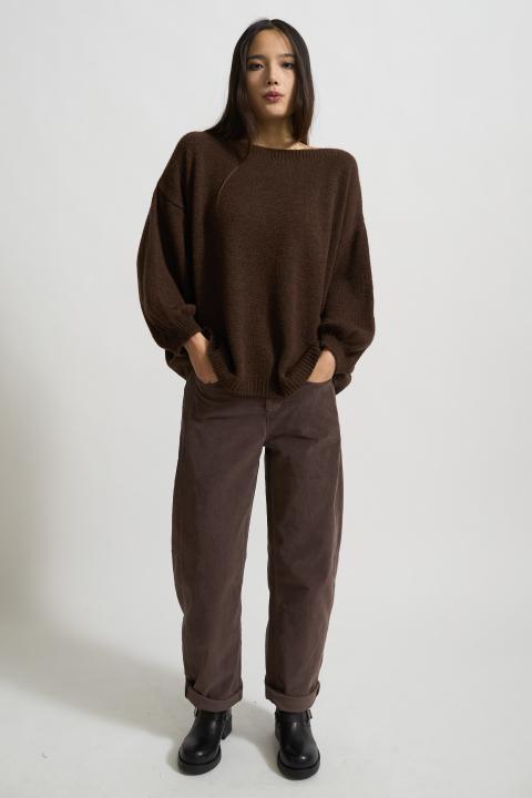 Maglia paricollo marrone - Autunno - Inverno 2025 | Brend