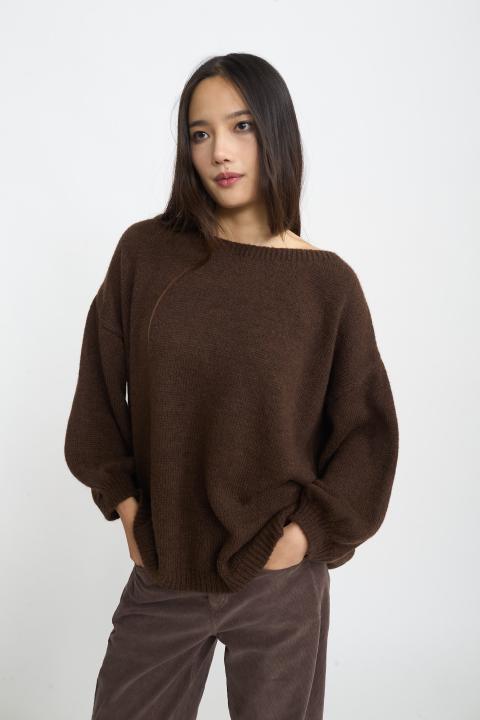 Maglia paricollo marrone - Autunno - Inverno 2025 | Brend